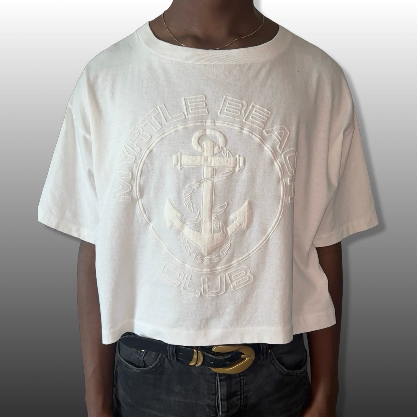 Myrtle Beach Club crop tee
