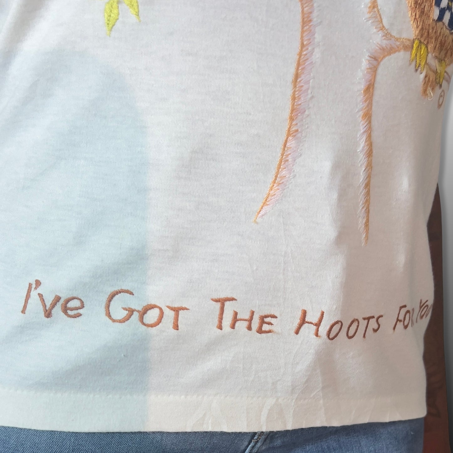 Vintage Embroidered Owl tee