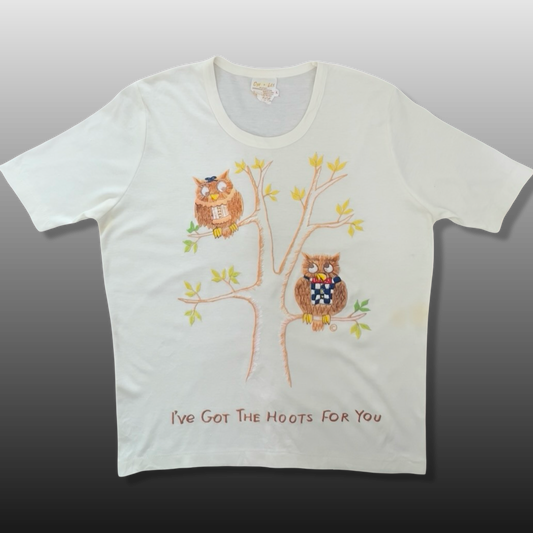 Vintage Embroidered Owl tee