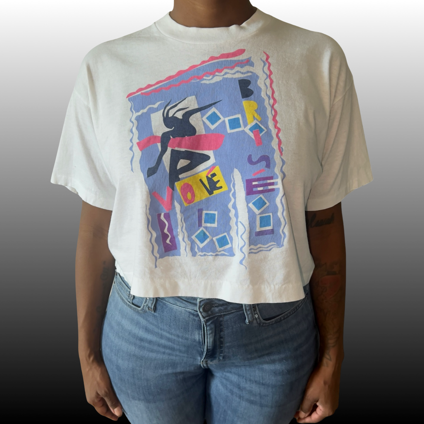 **Retro Dance Crop top tee